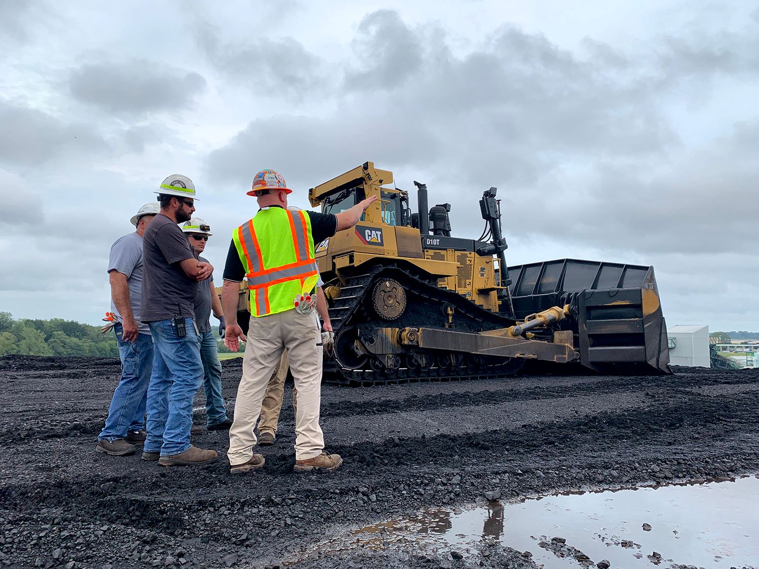 heavy equipment and driver